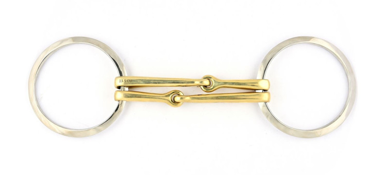 Gebiss mit zwei Mittelstücke